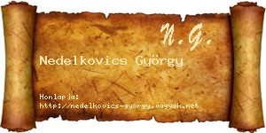 Nedelkovics György névjegykártya