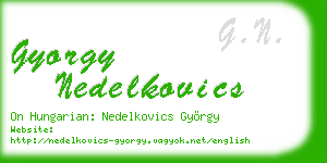 gyorgy nedelkovics business card