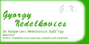 gyorgy nedelkovics business card